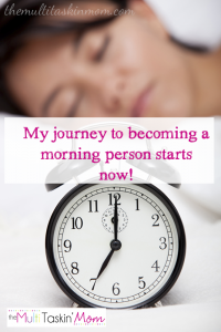 My journey to becoming a morning person starts now!