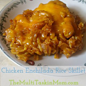 Chicken Enchilada Rice Skillet