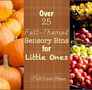 25+ Fall-Themed Sensory Bins for Little Ones #homeschool #preschool | themultitaskinmom.com
