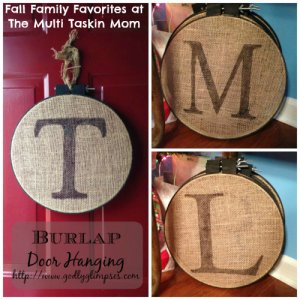 This is a simple door hanging craft for fall!