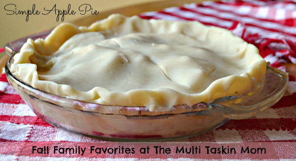 Apple pie is a fall family favorite recipe!