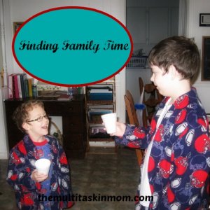 Sometimes finding family time can be hard. Even though it is hard don't give up. Instead just get creative.