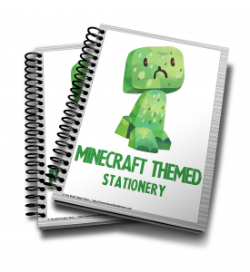 Minecraft Themed Stationery 2016