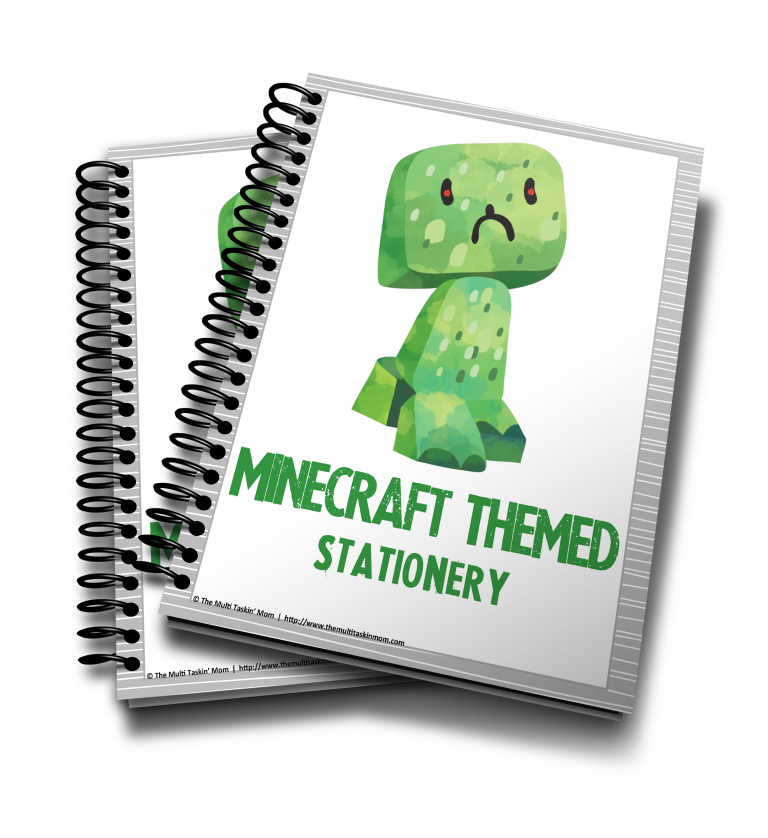 Minecraft Themed Note Minecraft Themed Resources - The Multi Taskin' Mom