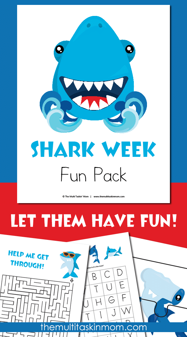 The Shark Week Fun Pack allows your kids to have a ton of fun while learning