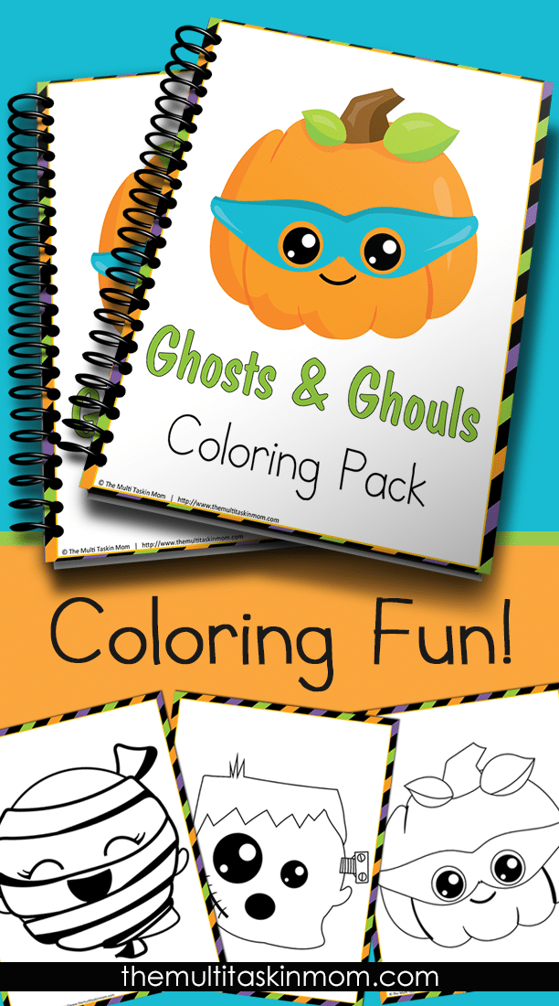 This Ghosts and Ghouls Coloring Pack if fun for children of all ages. Grab your pack today!