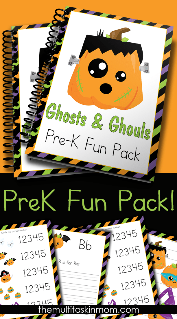 Grab your copy of the Ghosts and Ghouls PreK Fun Pack to make learning super fun this Halloween season