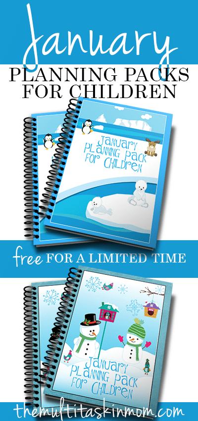 Grab the January Planning Pack for Children FREE for a limited time.
